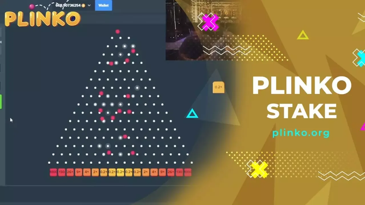 Plinko Game — tablero con pines y bola cayendo